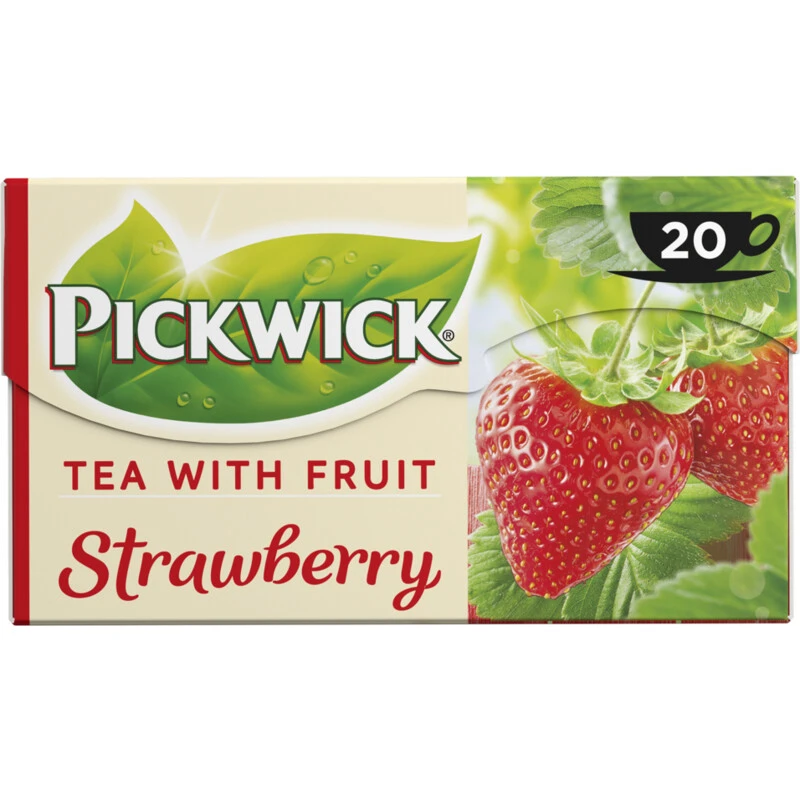 Thee Pickwick Tea with fruit strawberry